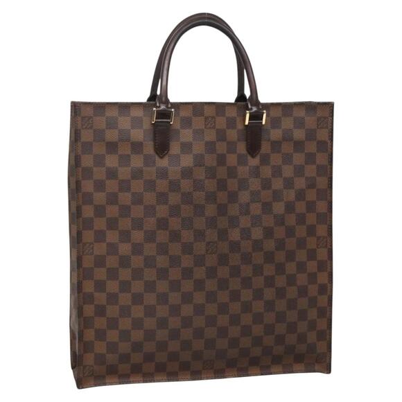 LOUIS VUITTON Damier Ebene Sac Plat Hand Bag N51140 - Picture 1 of 16